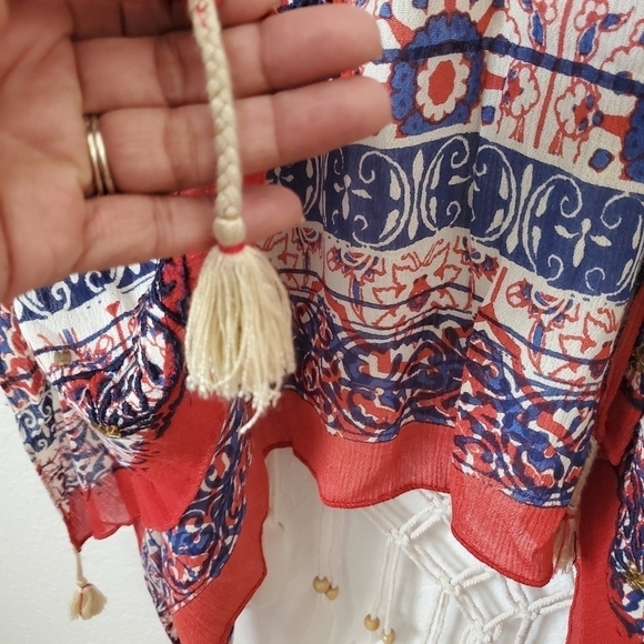 ASOS Bohemian Sequin Tassel Kimono - Picture 7 of 10